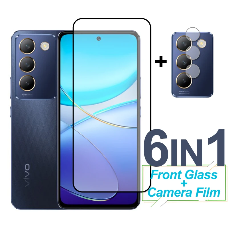 Pre Vivo V30 Lite 4G Glass Scree Chránič Full Cover Templered Glass Ochranta telefónu Camera Film pre Vivo V30 Lite 5G