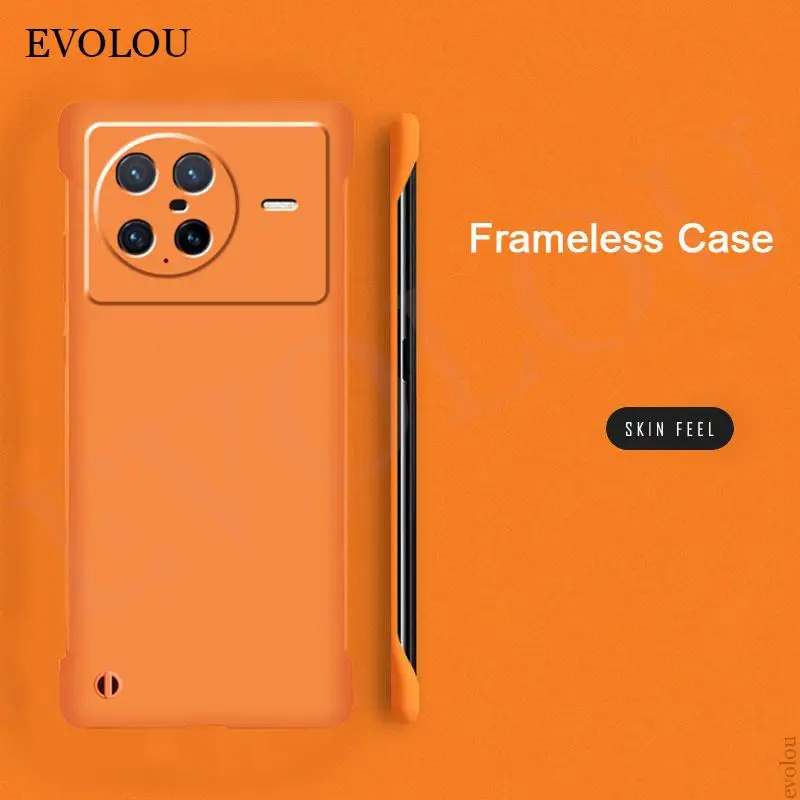 Pre Vivo X poznámka puzdro ultra tenká bezrámová matná pokožka pocite tvrdý kryt pre vivo x80 x70 x60 pro plus S12 IOQQ NEO 6 5 9 Pro Shell