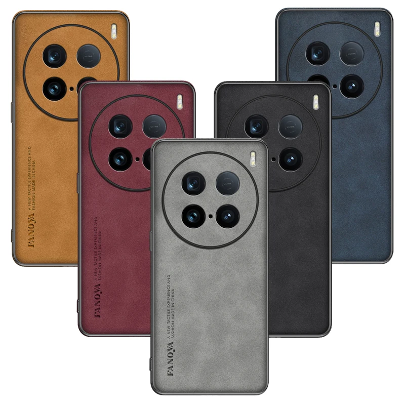 Pre Vivo X100 Ultra X100 PRO 5G matné puzdro PU kožené kryt