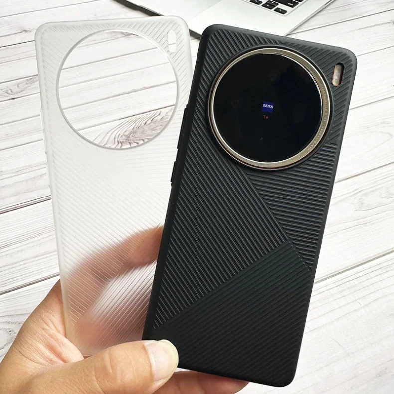 Pre Vivo X100S V2359A 2024 Puzdro na telefón ultra tenký matný priehľadný geometrický vzor nárazu odolný voči tvrdému plastovému krytu