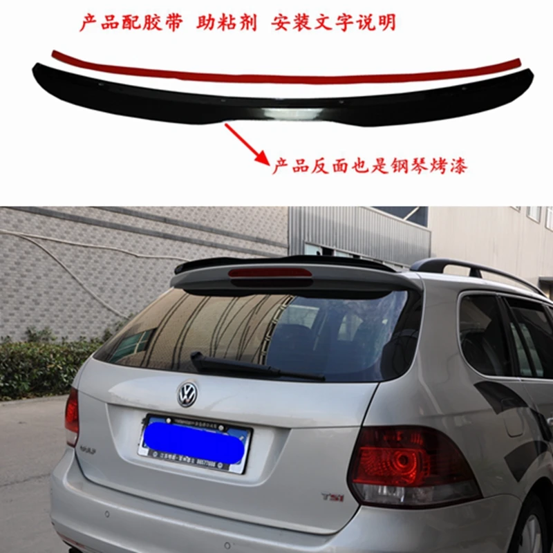 pre Volkswagen Golf 6 Spoiler Wagon 2010-2013 Model MK 6 Light Kvalitný ABS Materiál