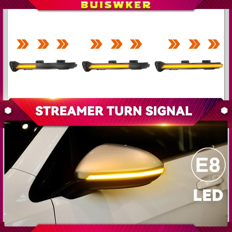 Pre Volkswagen Golf 7,5 Mk7.5 GTI R GTD Rline MK7 7 2ks LED Turn Signal Mirror Blinker 2013 2016 2017 2017 2019 2020