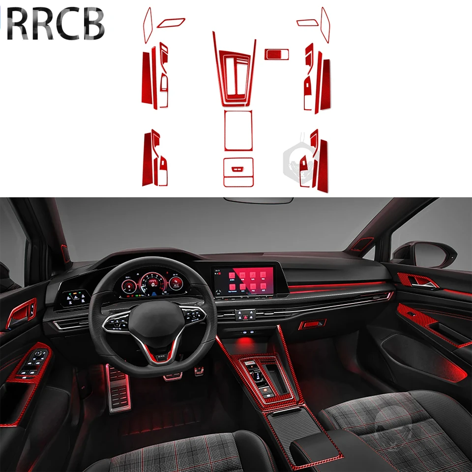 Pre Volkswagen Golf 8 GTI MK8 2021 2022 2023 Kryt výťahu prevodovky Zvýšenie Kryt nálepky na nálepky na ladenie Interiérov