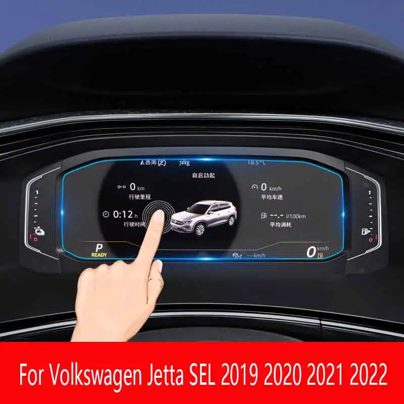 Pre Volkswagen Jetta Sel 2019 2020 2021 2022 Prístrojová doska Temperovaná sklenená obrazovka Protector Film Auto interiérové ​​príslušenstvo