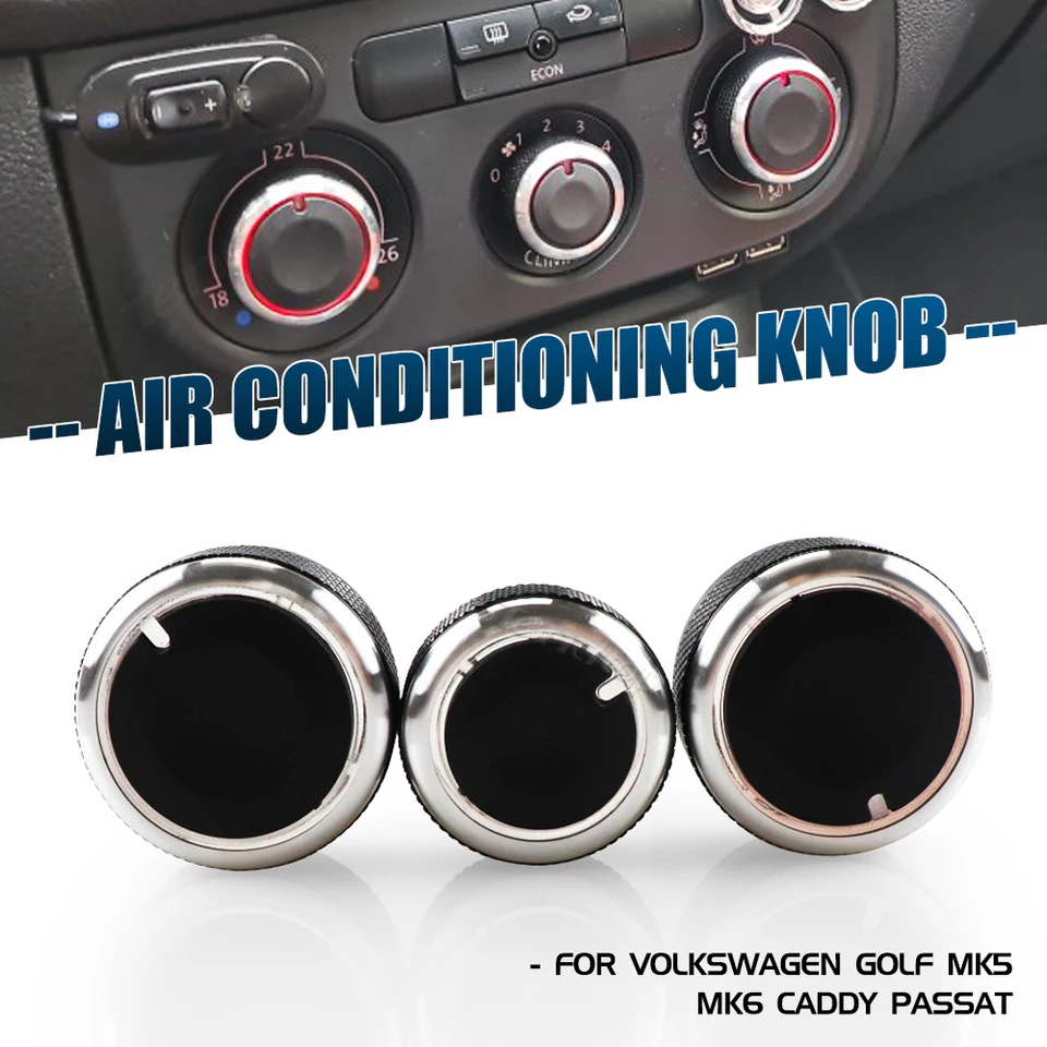 Pre Volkswagen Mk6 Bora Golf 5 Tiguan Touran B7 3C pre Skot Octavia A5 /B6 Caddy Passat AC Ohriepka Klimatického ovládacieho gombíka