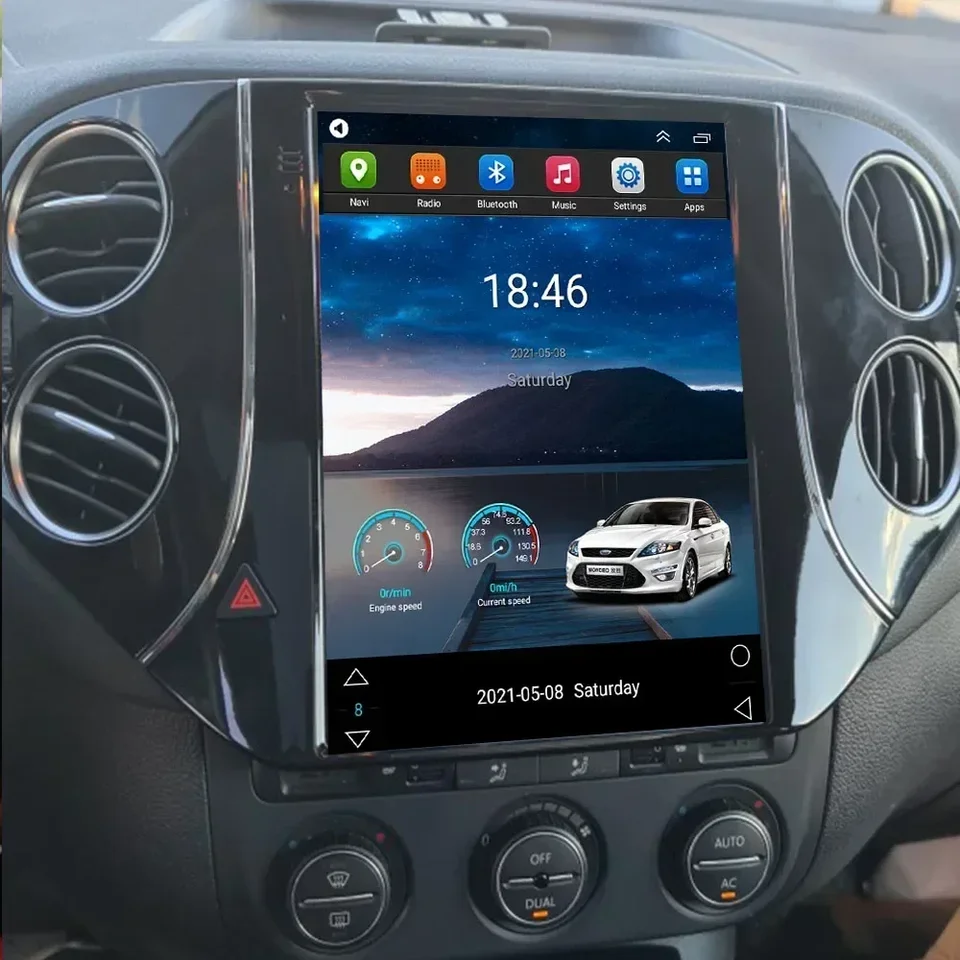 Pre Volkswagen Tiguan 2007-2036 Tesla Style Android 13 CAR GPS navigácia multimediálny hráč Car Radio Player Hlava Player Player