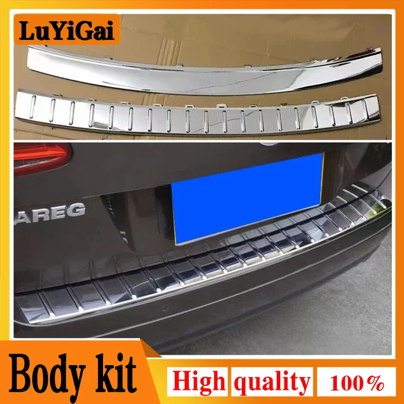 Pre Volkswagen Touareg 2002-2018 Kryt automobilu Originálna továrenská továreň ABS Platná zadný nárazník Protector Sill CAR Styling