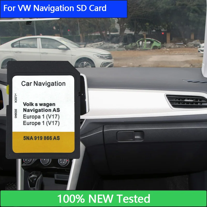 Pre Volkswagen VW ako V17 CAR SD karta 32G GPS mapa MIB2 pre Európu navigáciu automobilov SD Card 2022