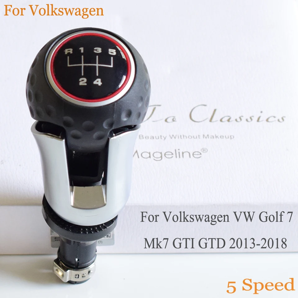 Pre Volkswagen VW Golf 7 MK7 GTI GTD 2013 2014 2015 2016-2018 CAR 5/6 Speed ​​Manual Shift Shift Shib Shifter Shifter Lever Styling