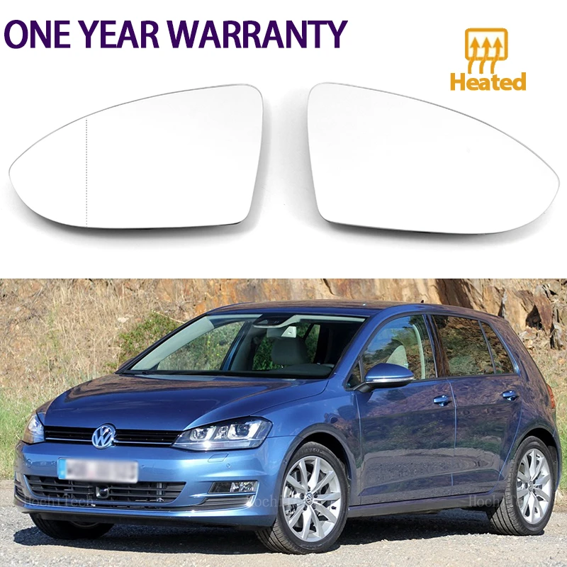 Pre Volkswagen VW Golf 7 MK7 / MK7.5 GTI GTD 2012-2021 Touran 5T Vysoko kvalitné ľavé alebo pravé bočné vykurovacie sklo vykurovacie zrkadlo