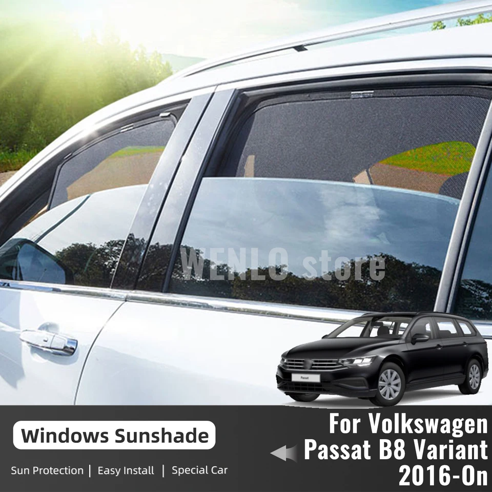 Pre Volkswagen Vw Passat B8 Variant 2023-2016 Okno auta Sunshade UV ochrana Auto concin slnečný tieň slnečnú sieť sieť