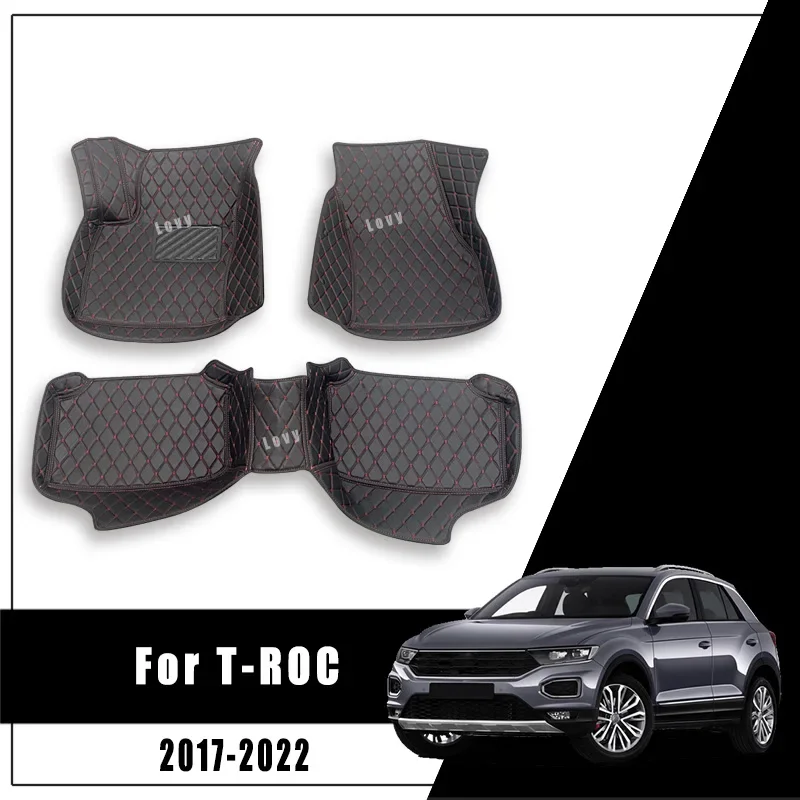 Pre Volkswagen VW T-ROC TROC 2023 2022 2021 2020 2019 2018 2018 2017 podlahové podlahy Mats koberec Custom Auto Interior Accessories