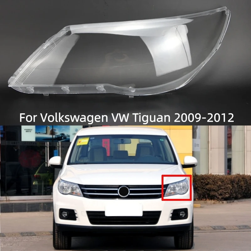 Pre Volkswagen VW Tiguan 2009 2010 2012 2012 Auto príslušenstva Transparentné počítačové materiály svetlomety svetlá sklo sklo