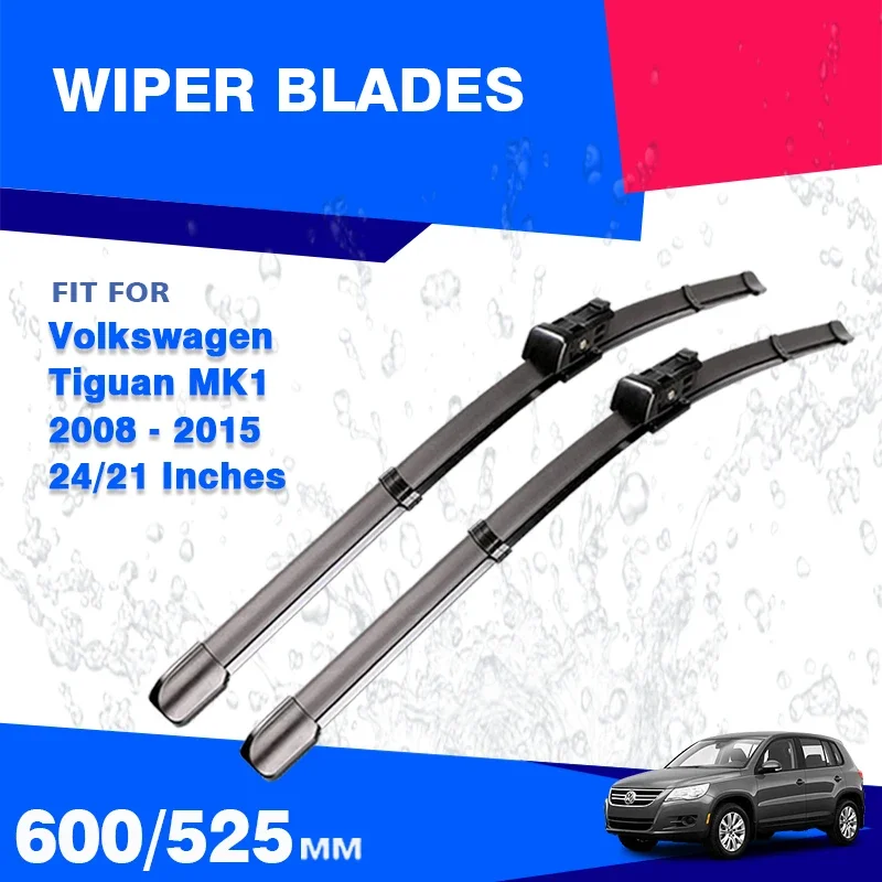 Pre Volkswagen VW Tiguan MK1 2007 - 2017 Čepele predných stieračov R LINE Činné sklo okna 24 
