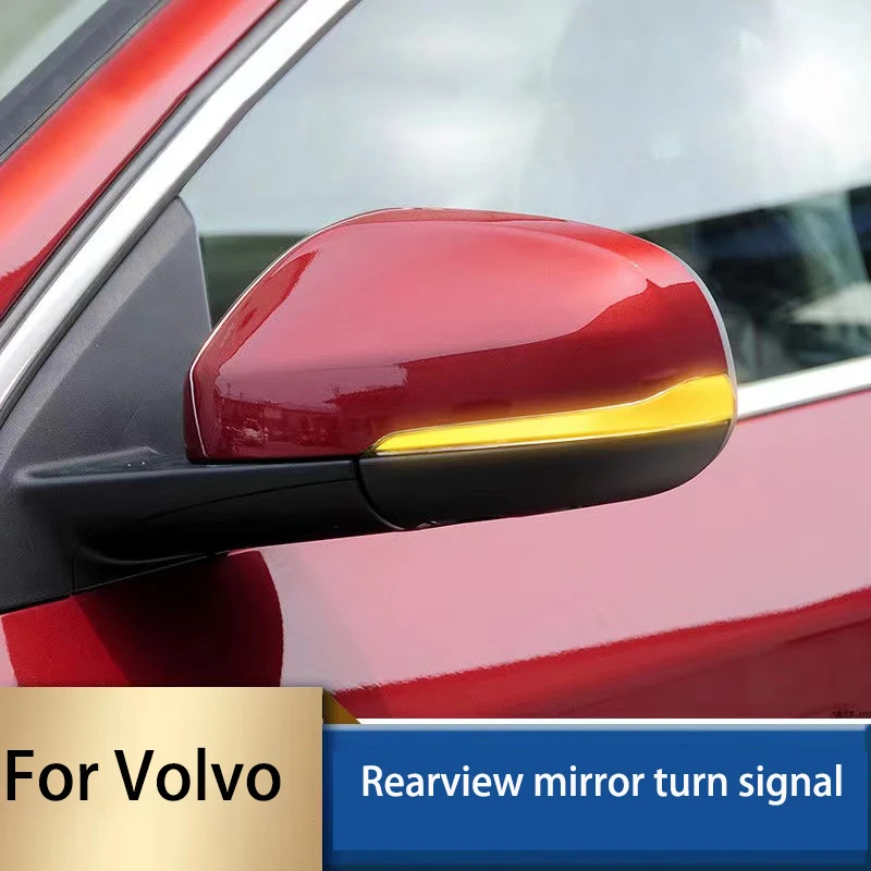 Pre Volvo S60 S80L S80 V40 V60 V70 Zkrúdanie spätného zrkadla Otočenie signálu Auto Turn Sigight Lights Žlté a modré zákrutové signály