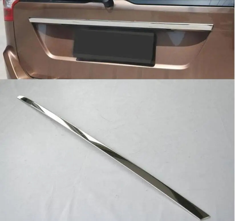 Pre Volvo XC60 2009-2014 Folding Tailgate Dvere Strip Strip Accent Ozdob Štýl Chrome Chrome Zadná zadná zadná brána Tink