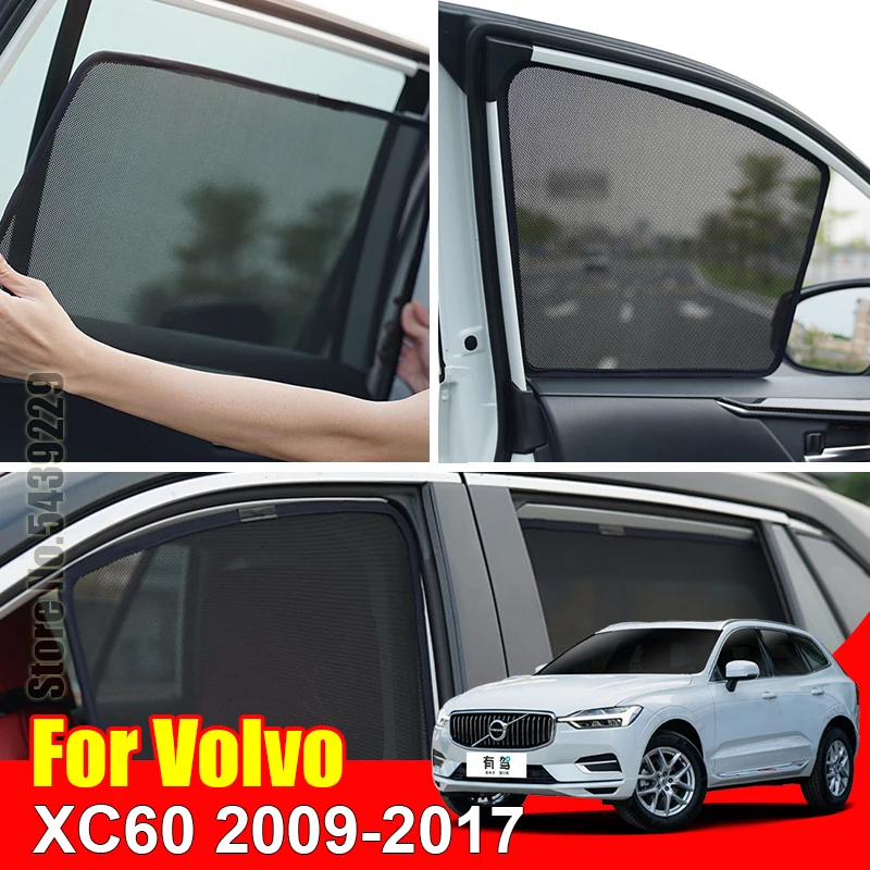 Pre Volvo XC60 2009-2017 okno automobilu Sunshade UV ochrana Auto clonu slnečného tieňa Visorová sieťová sieť