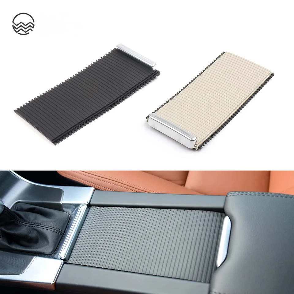 Pre Volvo XC60 V60 2011-2017 S60 S60L 11-19 Čierna/béžová vodná voda nápoj pohár držiaka stredná konzola 39868873 Roller Blind Cover