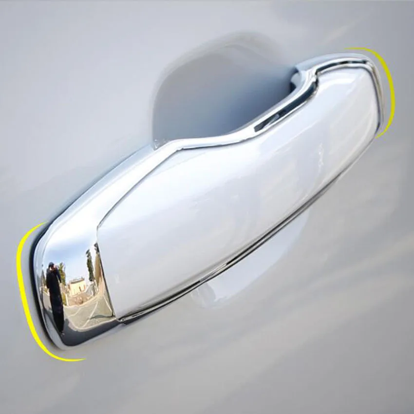 Pre Volvo XC60 XC90 S90 V90 CC 2018 Dvere CAR Dvere Chrome ABS Exteriérový kľučky Dvere Rukovina Rámový rámček Tink Cover Styling Príspevok