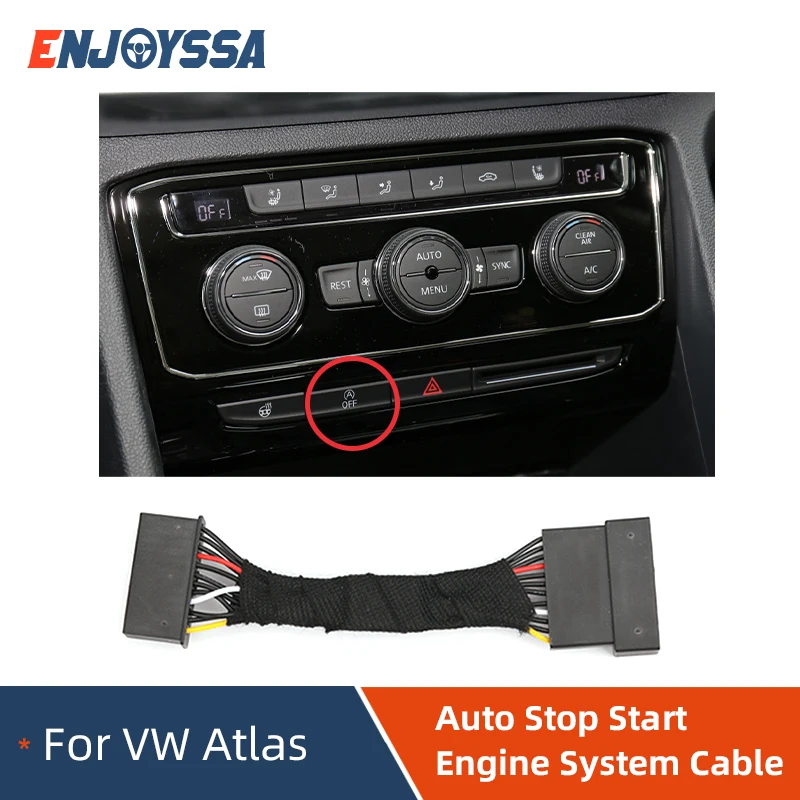 Pre VW Atlas CAR Smart Auto Stop Cancer Automatic Stop Start Engine Eliminator Zariadenie zakáže kábel zástrčky