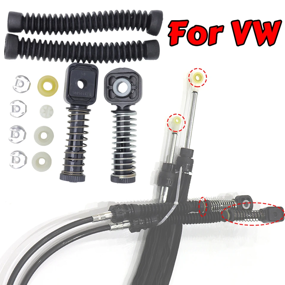 Pre VW Beetle Caddy CC EOS Golf Passat Manual Shift Shift Selector Linkage Linkage Cable Bowden Bushing Ruckve Gaiter Repair Sit