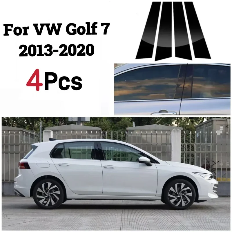 Pre VW Golf 4 5 6 7 8 1997-2022 2023 2024 GLOS Black Dvere Window Pillar Stĺp