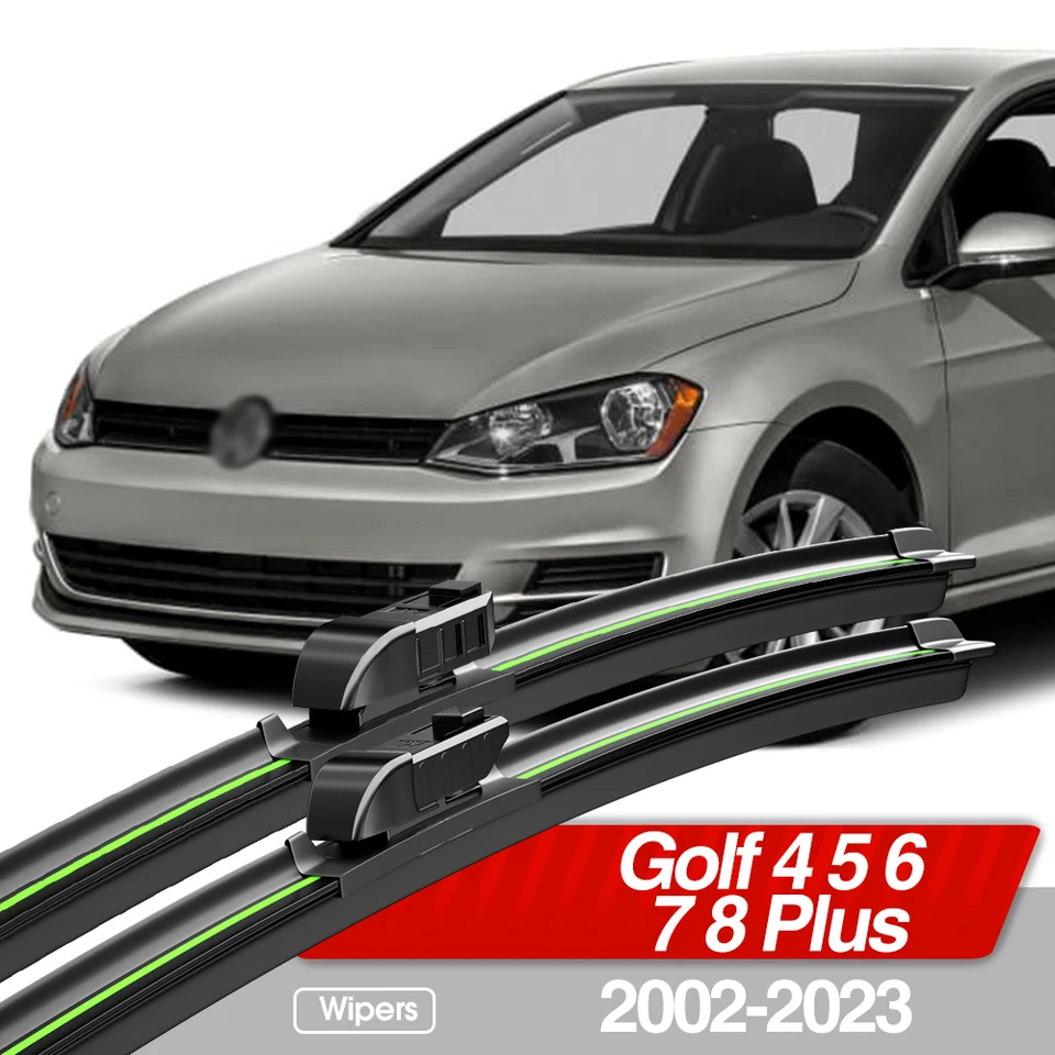 Pre VW Golf 4 5 6 7 8 Plus MK4 MK5 MK6 MK8 MK8 2002-2023 Čepele predného čelného skla 2x príslušenstvo čelného skla 2016 2017 2021