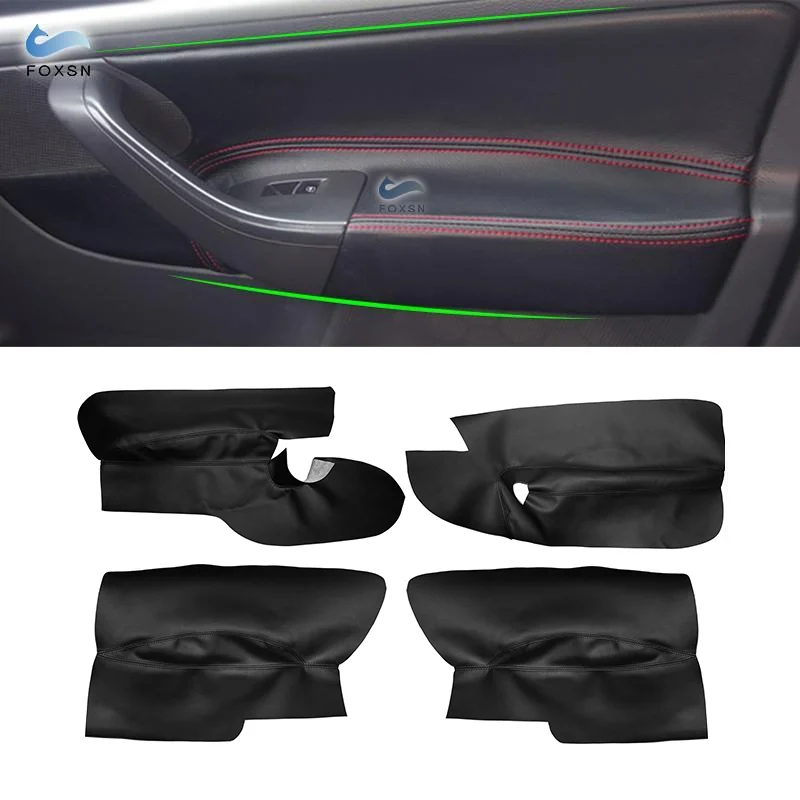 Pre VW Golf 5 MK5 2005 2006 2007 2008 2009 2010 Iba 3 dvere auto mikrovláknové kožené dvere panelový kryt Panel Ochrana Ochrana