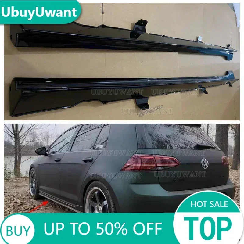 Pre VW Golf 7 MK7 Golf 7,5 Mk7.5 TSI TDI R-Line 2014-2017 Golf 4ks TCR ABS Racing Car Bočný sukňu Body