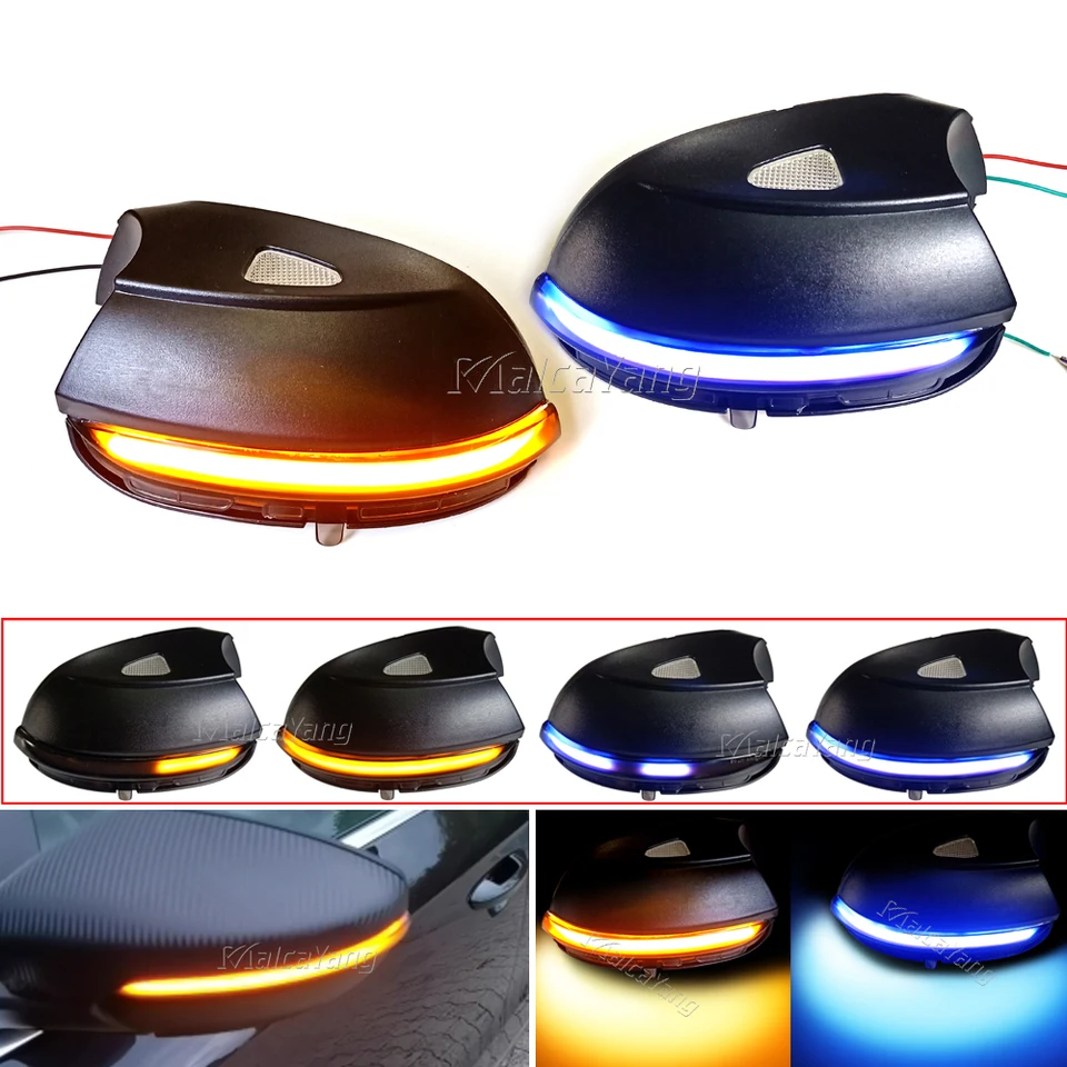Pre VW Passat B7 CC Scirocco Jetta MK6 EOS LED bočné krídlo Indikátor spätného zrkadla Indikátor blinker Dynamické svetlo žiarovky Turn Signal Light