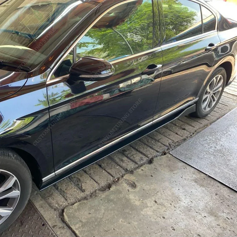 Pre VW Passat B8 Side Sukne predlžovacie panely Rocker Panels Panels Pastter Passat 3G TSI TDI Sedan/Virant 2014-2022 ladenie BodyKits