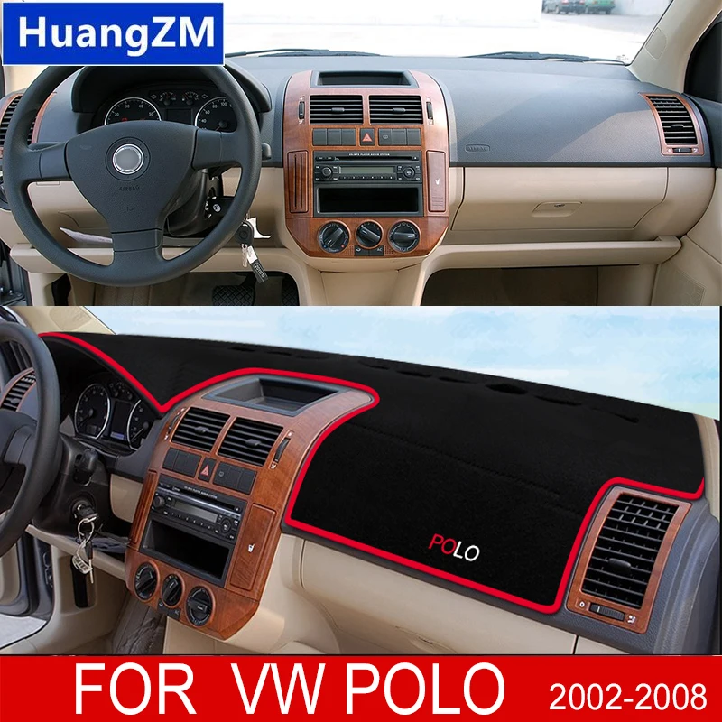 Pre VW Polo MK4 2002 ~ 2008 9n 9n3 Anti-Slip Mat Dashboard Cover Pad Sunshade Dashmat Carpet Accessories 2003 2007 2006
