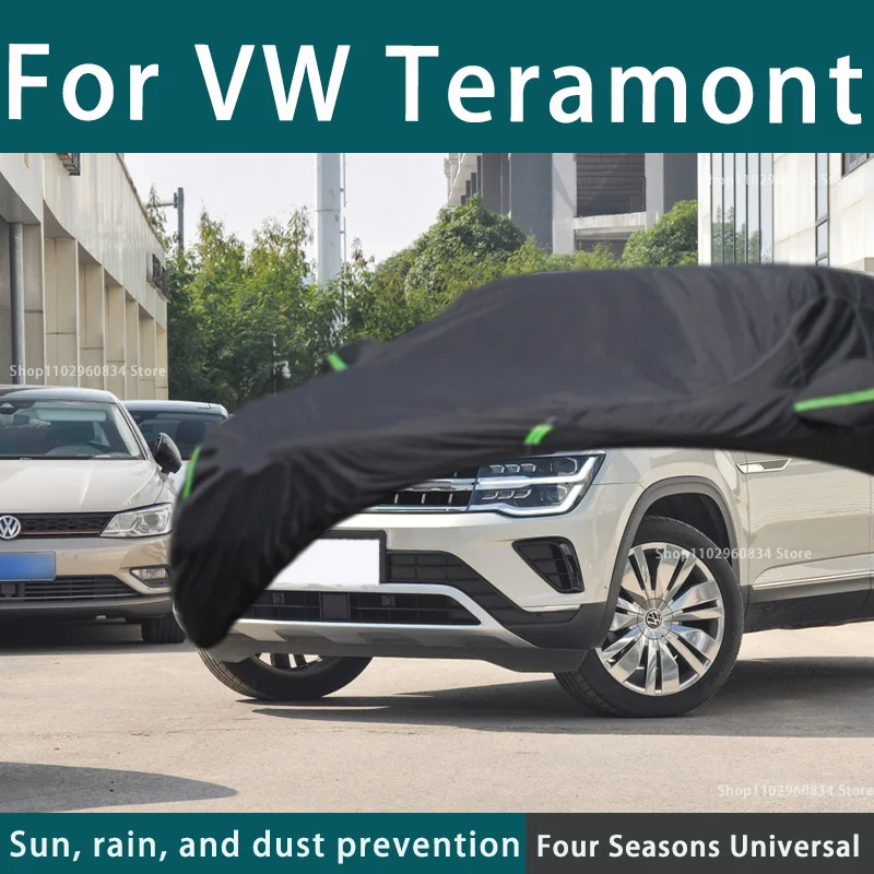 Pre VW Teramont Cover Cover Outdoor Ochrana Plné kryty automobilov chladiaci kryt Sunshade Nepremokavé prachové príslušenstvo automobilu