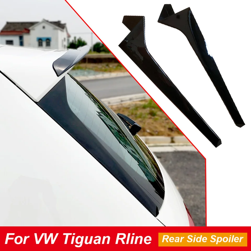 Pre VW Tiguan Rline Zadný bočný spojler ABS Trunk Window Tail Wing Gloss Black Car Styling Accesories 2017 2018 2019 2020-2022