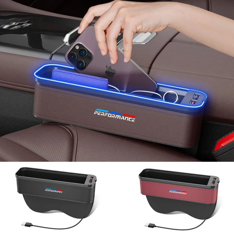 Pre výkon BMW M X1 X3 X5 E39 E46 E60 E90 F10 F20 F25 F30 F15 GAP AUTOM SEAT GAP USB nabíjanie multifunkcie CRIVICE Storage Box