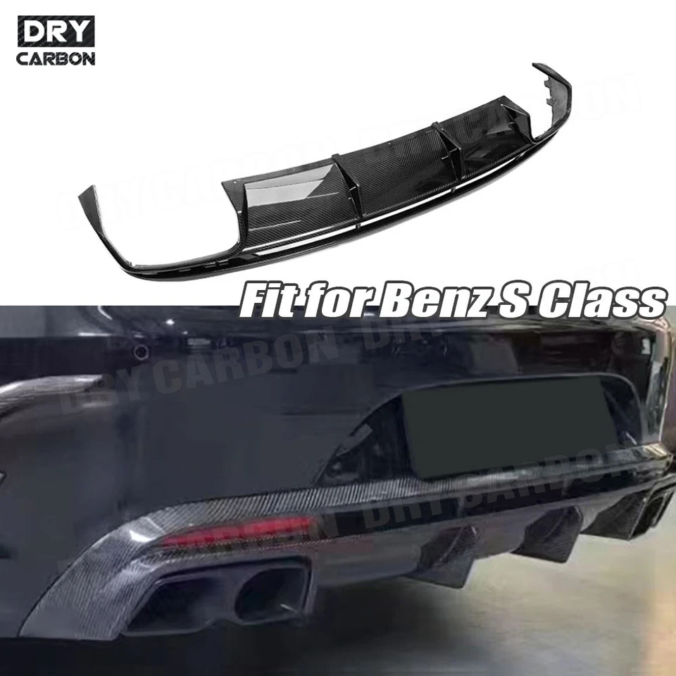 Pre W217 CAR B STYLE PREDNÁ BUMP BUMP LIP SPOILER Body Body Body pre Mercedes Benz S Class C217 S63 S65 AMG Coupe 2014-2019