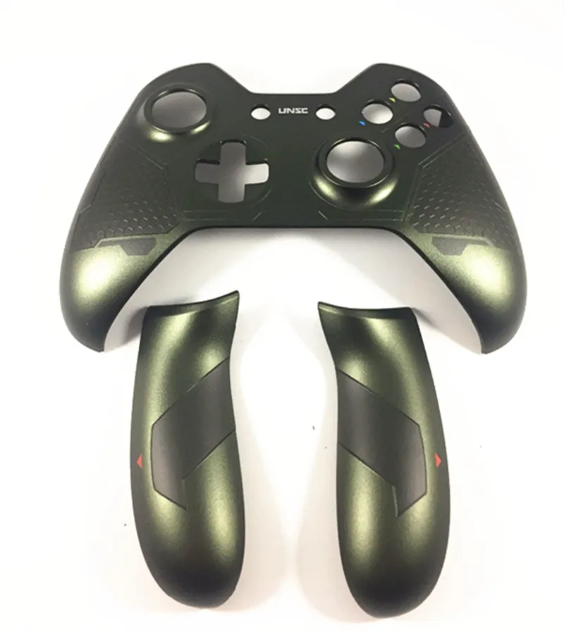 Pre Xbox One ovládač kryty výmeny horného predného obalu kľučku bokom krytu zadná priľnavosť Halo 5 Guardians Limited Edition