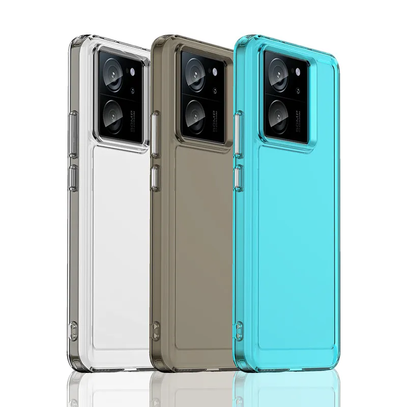 Pre Xiaomi 13T Pro Case Soft TPU Candy Color Bumper na Xiaomi Mi 13T 14 Cover Ochranné telefóny pre puzdrá Xiaomi Mi 13T Pro Funda