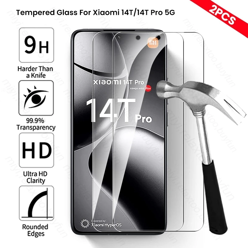 pre Xiaomi 14T Pro 5G sklo 2ks HD Temperované sklo XAOMI XIOMI XIAMI XIAOMI14T MI 14 T 13T 12T 11T 10T 9T