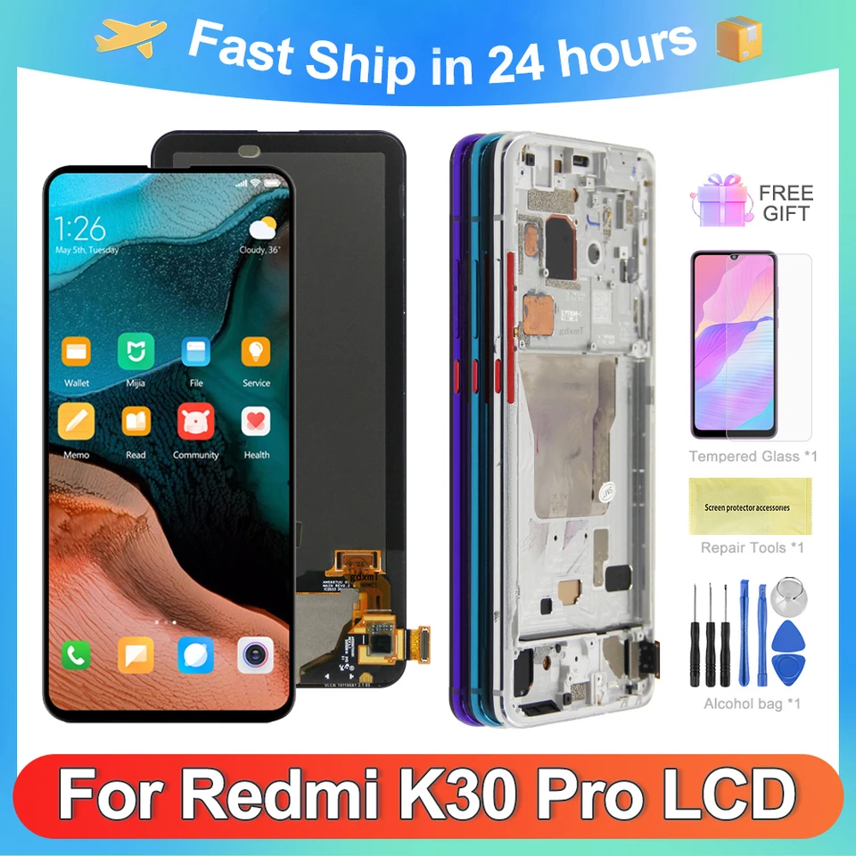 Pre Xiaomi 6.67''Redmi K30 Pro pre Poco F2 Pro M2004J11 LCD Display Touch Screen Digitalizátor Zostava