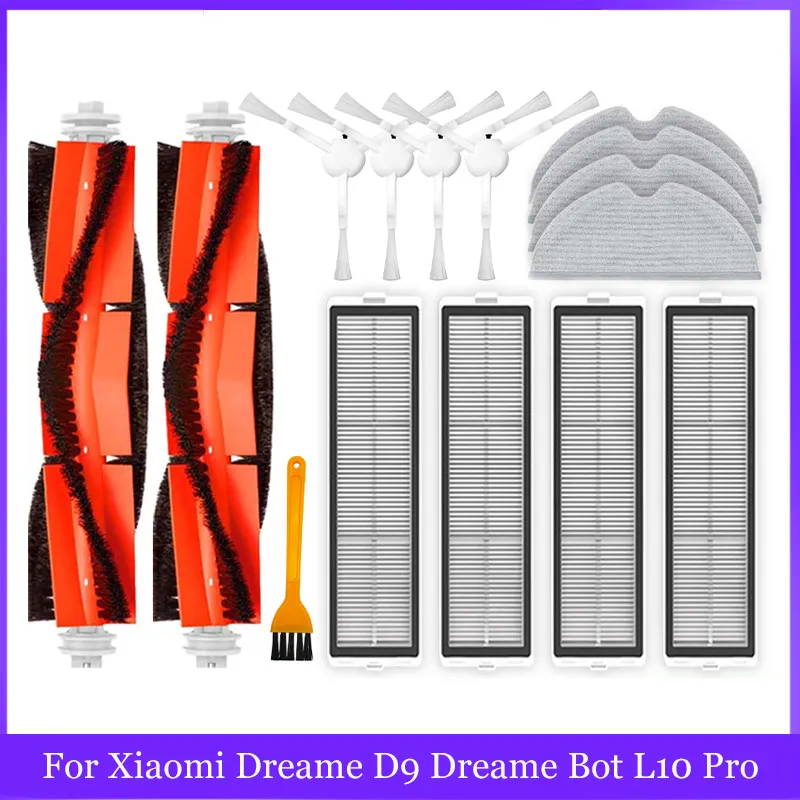 Pre Xiaomi Dreame D9 Dreame Bot L10 Pro Trouver Robot LDS Vákuum Náleskové diely príslušenstvo doplnky hlavnej bočnej kefy mop hepa filter