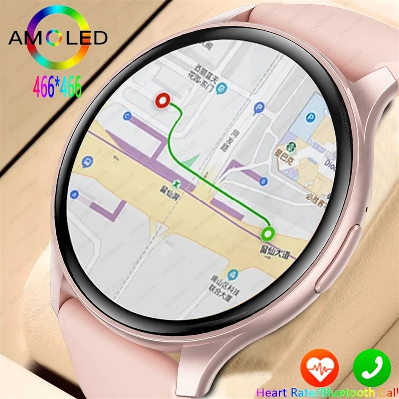 Pre Xiaomi Huawei 1,43 palca Bluetooth Call Women Men Men Amoled 466*466 HD Pixel Display Smartwatches Ladies 2024 Nový nový