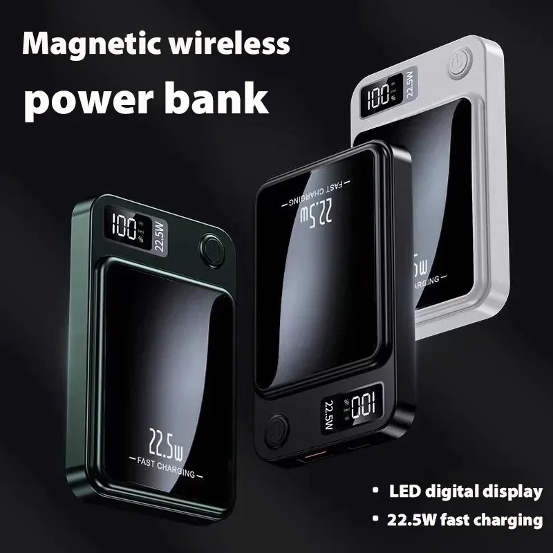 Pre Xiaomi iPhone 30000 mAh/50000 mAh s veľkou kapacitou bezdrôtovej magnetickej banky Magsafe PD20W rýchle nabíjanie prenosnej energie