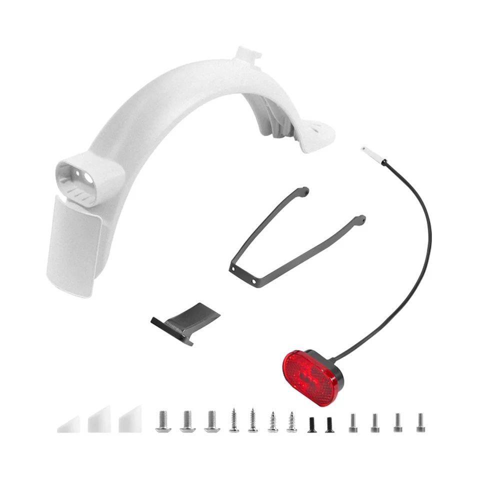 Pre Xiaomi M365 PRO2 1S MI3 Electric Secootter Set Bracket Taillight Accessories, biele