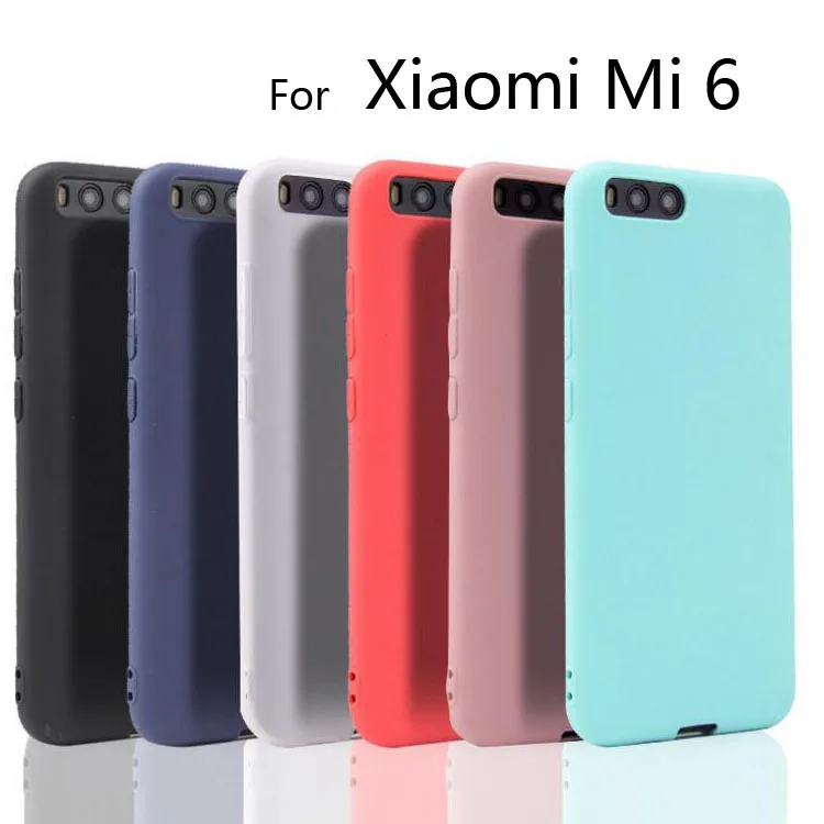Pre Xiaomi Mi 6 Mi6 Crystal Clear a Matte Candy Pass Silikone TPU Soft