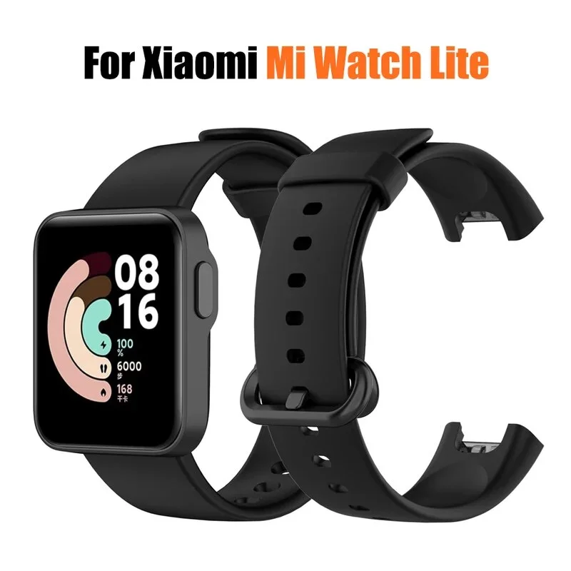Pre Xiaomi Mi Watch Lite Strap WatchBand náramok Silikónové mäkké hodinky Straps Xaomi Xiomi Xiami Xioami XAIOMI Miwatch Light
