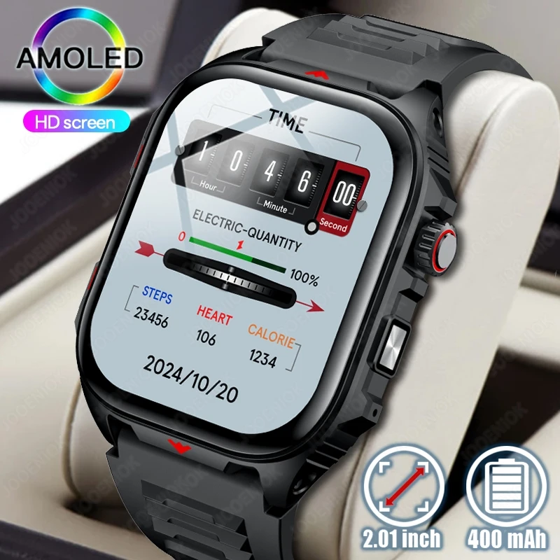 Pre Xiaomi Outdoor GPS Sports Smart Watch Men srdcový rytmus Bluetooth volaj vodotesnej fitness 2,01 palca Vojenské smartwatch 2025New
