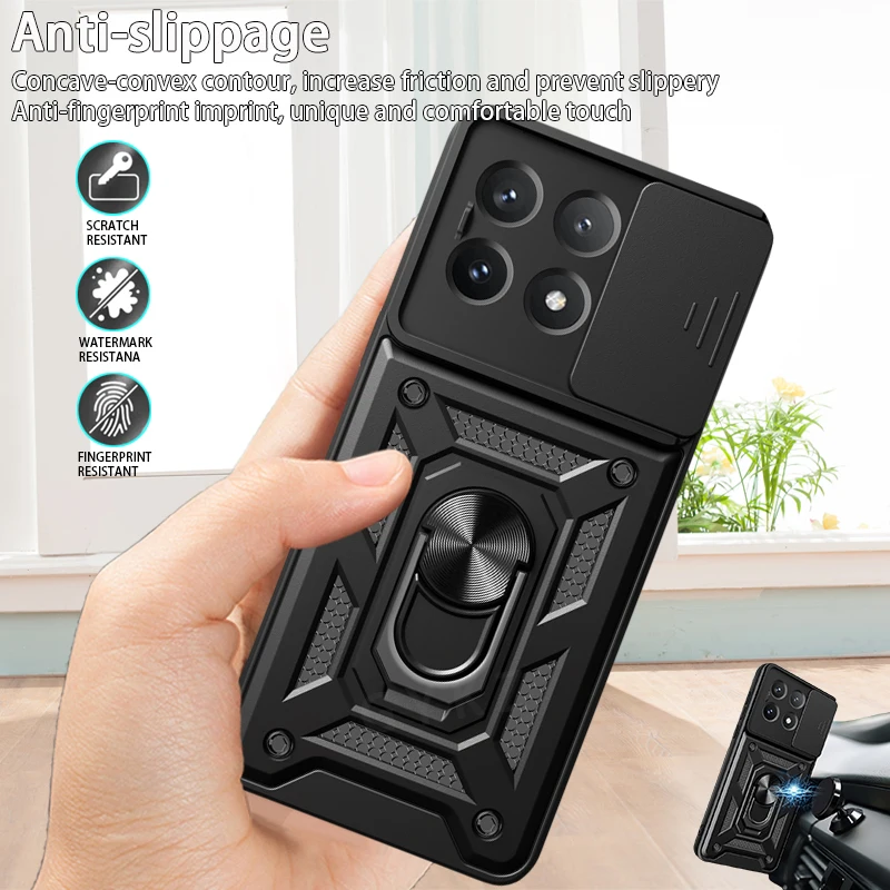 Pre Xiaomi Poco X6 Pro 5G Pasni Coer Came Camera Puzdro pre Poko Little Poco X6Pro x 6 POCOX6 5G Pro Ring Držiak zadného krytu