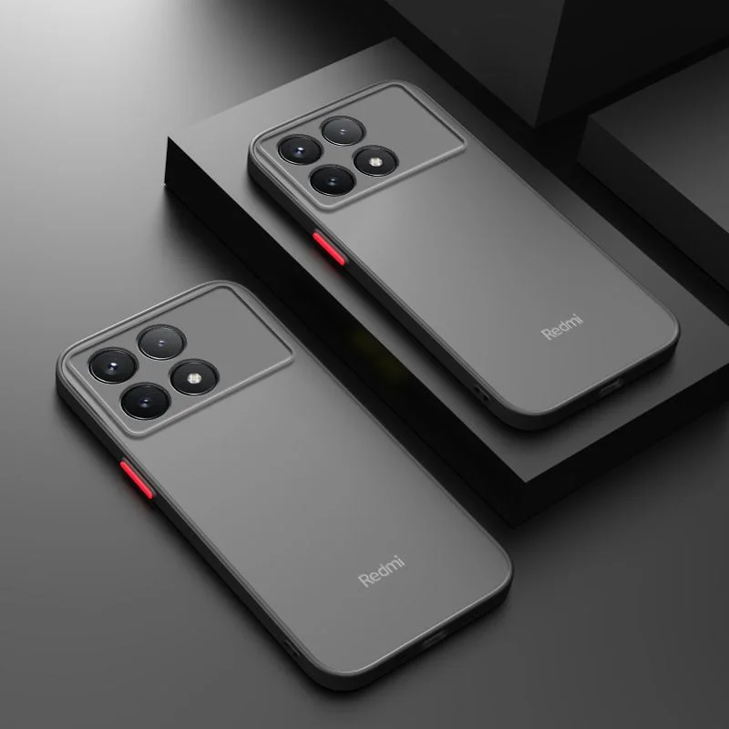 Pre Xiaomi Poco X6 Pro 5G puzdro luxusný matný priehľadný kryt telefónu Redmi Note 13 12 11 4g 10 9 tenký brnený nárazník
