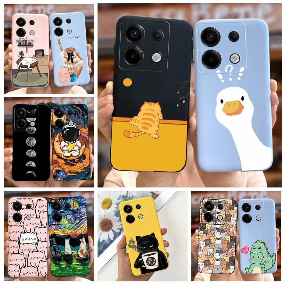 Pre Xiaomi Poco X6 Pro Case New Fashion Cartoon Cover Soft Silikone Puzdro pre Xiaomi POCO X6 POCOX6 PRO X6PRO FONDAS BUMPERA